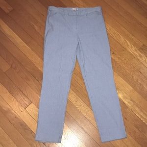 Blue/white striped pants